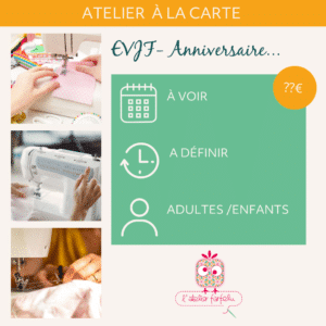 Ateliers de couture à la carte